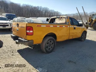 2007 Ford F-150 XL with VIN 1FTPF12V57KC93890, listed as a Copart auction lot 48167925 with 0 mi miles and Salvage Title. Bid and sale history available at carsss.com. Image 3.