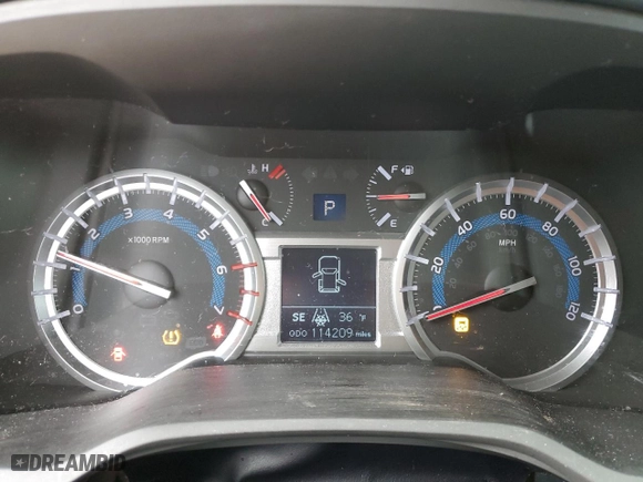 2017 Toyota 4Runner SR5 with VIN JTEBU5JR8H5419523, listed as a Copart auction lot 48017355 with 114,209 mi miles and Salvage Title. Bid and sale history available at carsss.com. Image 9.