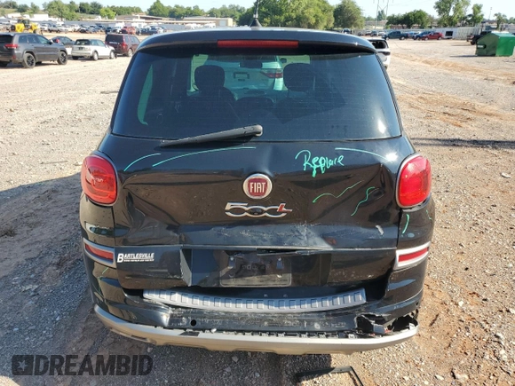 2018 FIAT 500L Trekking with VIN ZFBCFADH1JZ040945, listed as a Copart auction lot 62472054 with 90,021 mi miles and Salvage Title. Bid and sale history available at carsss.com. Image 6.