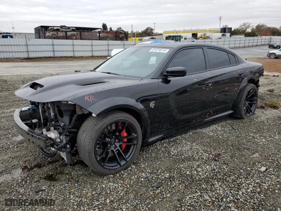 2022 Dodge Charger SRT Hellcat Widebody with VIN 2C3CDXL91NH121860, listed as a Copart auction lot 81974614 with 8,530 mi miles and Salvage Title. Bid and sale history available at carsss.com. Image 1.
