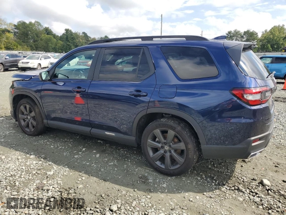 2023 Honda Pilot Sport with VIN 5FNYG1H36PB053106, listed as a Copart auction lot 72000644 with 22,953 mi miles and Salvage Title. Bid and sale history available at carsss.com. Image 2.
