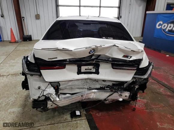 2021 BMW 7 Series 750i xDrive with VIN WBA7U2C09MCF59416, listed as a Copart auction lot 78019914 with 0 mi miles and Salvage Title. Bid and sale history available at carsss.com. Image 6.