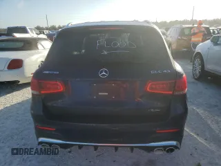 2020 Mercedes-Benz GLC with VIN W1N0G6EB0LF801501, listed as a Copart auction lot 76506974 with 0 mi miles and Salvage Title. Bid and sale history available at carsss.com. Image 6.