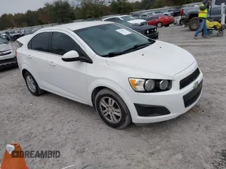 2013 Chevrolet Sonic LT with VIN 1G1JC5SB7D4148421, listed as a IAAI auction lot 41419113 with 82,404 mi miles and . Bid and sale history available at DreamBid. Image 1.