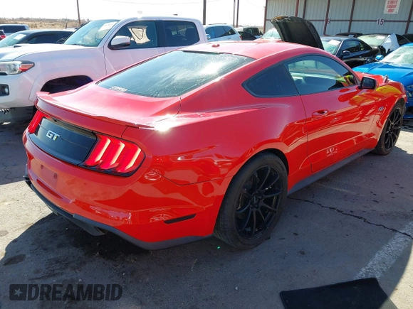 2018 Ford Mustang GT with VIN 1FA6P8CFXJ5180361, listed as a IAAI auction lot 41620513 with 114,222 mi miles. Bid and sale history available at carsss.com. Image 4.