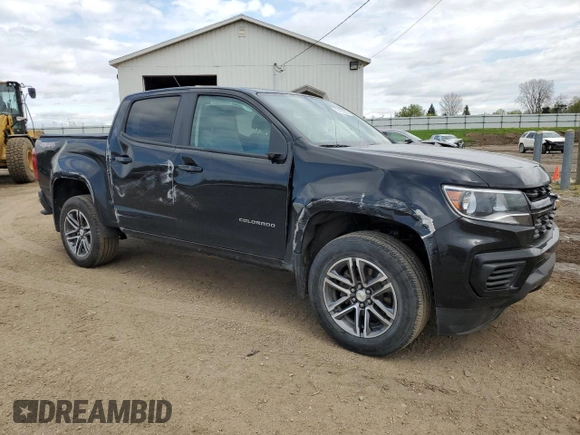 2021 Chevrolet Colorado 4WD Work Truck with VIN 1GCGTBEN4M1107560, listed as a Copart auction lot 55130855 with 65,567 mi miles and Non repairable. Bid and sale history available at DreamBid. Image 4.