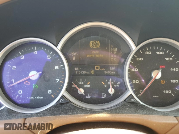 2004 Porsche Cayenne Turbo with VIN WP1AC29P74LA91195, listed as a Copart auction lot 74260594 with 110,729 mi miles and Salvage title. Bid and sale history available at DreamBid. Image 9.