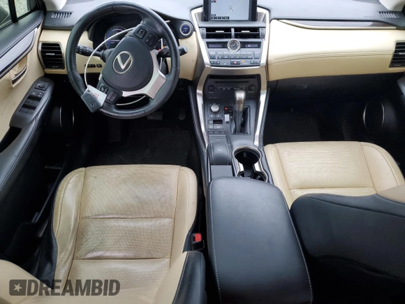 2015 Lexus NX 300h with VIN JTJYWRBZ5F2002256, listed as a Copart auction lot 50571485 with 192,869 mi miles and Salvage title. Bid and sale history available at DreamBid. Image 8.