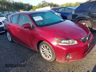 2012 Lexus CT with VIN JTHKD5BH1C2072278, listed as a IAAI auction lot 42013285 with 116,970 mi miles. Bid and sale history available at carsss.com. Image 1.