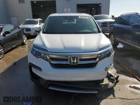 2021 Honda Pilot EX-L with VIN 5FNYF5H54MB045464, listed as a Copart auction lot 63412425 with 60,666 mi miles and Salvage title. Bid and sale history available at DreamBid. Image 5.