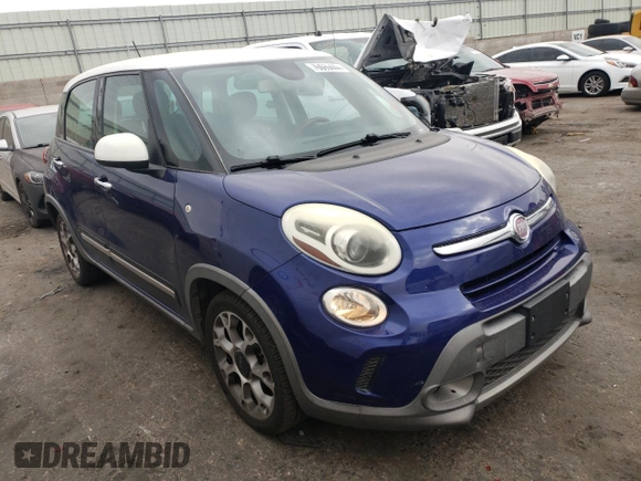 2015 FIAT 500L Urbana Trekking with VIN ZFBCFADH4FZ033544, listed as a Copart auction lot 76069444 with 85,063 mi miles and Salvage Title. Bid and sale history available at carsss.com. Image 4.