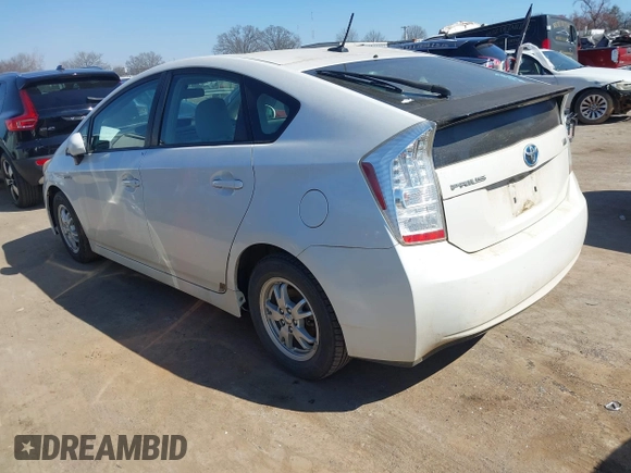 2011 Toyota Prius I with VIN JTDKN3DU9B0287236, listed as a IAAI auction lot 41607824 with 211,584 mi miles and . Bid and sale history available at DreamBid. Image 3.
