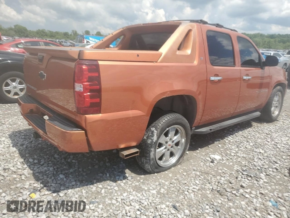 2007 Chevrolet Avalanche LTZ z VIN 3GNEC12027G108522, wystawiony jako Copart lot #54950015 z przebiegiem 188 712 mil mil oraz Szkoda całkowita • Salvage title. Historia ofert i sprzedaży dostępna na DreamBid. Obrazek 3.
