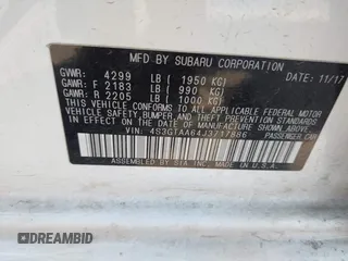 2018 Subaru Impreza with VIN 4S3GTAA64J3717886, listed as a IAAI auction lot 42572412 with 91,911 mi miles and . Bid and sale history available at DreamBid. Image 9.