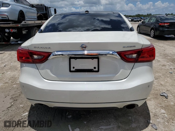 2017 Nissan Maxima SV with VIN 1N4AA6AP8HC436045, listed as a Copart auction lot 55585533 with Not Provided miles and Non Repairable. Bid and sale history available at carsss.com. Image 6.