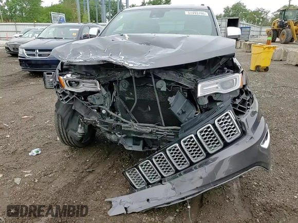 2017 Jeep Grand Cherokee Overland with VIN 1C4RJFCG8HC607872, listed as a Copart auction lot 57493195 with 164,478 mi miles and Salvage title. Bid and sale history available at DreamBid. Image 15.