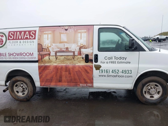 2010 Chevrolet Express Cargo with VIN 1GCZGFBA3A1158758, listed as a IAAI auction lot 41480795 with 240,053 mi miles and . Bid and sale history available at DreamBid. Image 13.