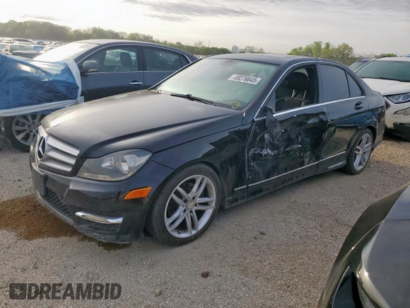 2013 Mercedes-Benz C with VIN WDDGF4HB2DR274561, listed as a Copart auction lot 49276645 with 229,742 mi miles and Clean Title. Bid and sale history available at carsss.com. Image 1.