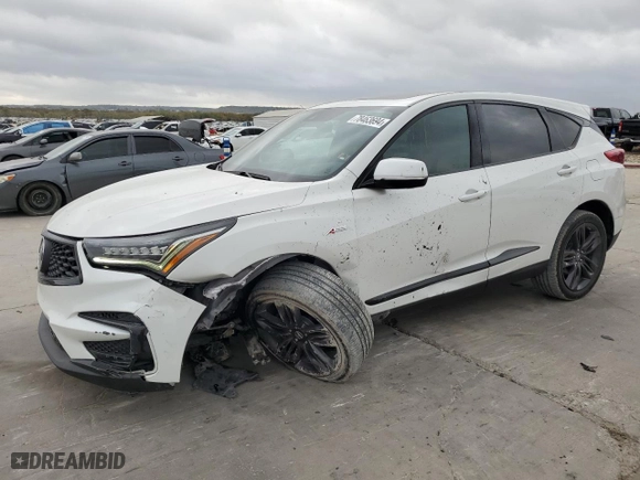 2020 Acura RDX w/A-Spec Pkg with VIN 5J8TC2H62LL033014, listed as a Copart auction lot 78463694 with 46,971 mi miles and Salvage Title. Bid and sale history available at carsss.com. Image 1.