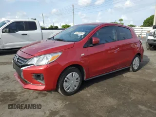 2024 Mitsubishi Mirage ES with VIN ML32AUHJ2RH005731, listed as a Copart auction lot 62896955 with 23,113 mi miles and Salvage title. Bid and sale history available at DreamBid. Image 1.
