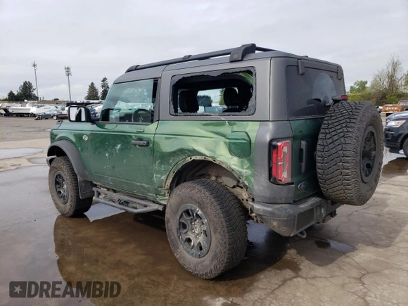 2022 Ford Bronco with VIN 1FMDE5CP2NLB82262, listed as a Copart auction lot 52394245 with 27,778 mi miles and Salvage title. Bid and sale history available at DreamBid. Image 2.