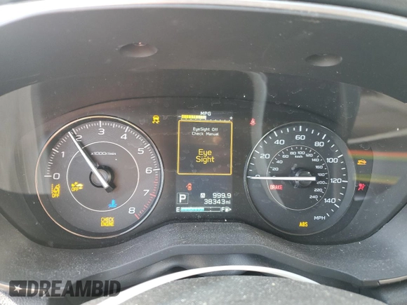 2019 Subaru Impreza Premium with VIN 4S3GTAD66K3754466, listed as a Copart auction lot 53935655 with 38,343 mi miles and Salvage Title. Bid and sale history available at carsss.com. Image 9.