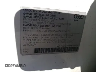 2014 Audi SQ5 Prestige with VIN WA1VGAFP4EA024616, listed as a Copart auction lot 83628534 with 238,688 mi miles and Salvage Title. Bid and sale history available at carsss.com. Image 15.
