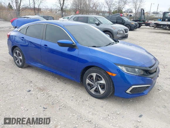 2020 Honda Civic LX with VIN 2HGFC2F69LH550744, listed as a IAAI auction lot 42079594 with 34,724 mi miles and . Bid and sale history available at DreamBid. Image 1.