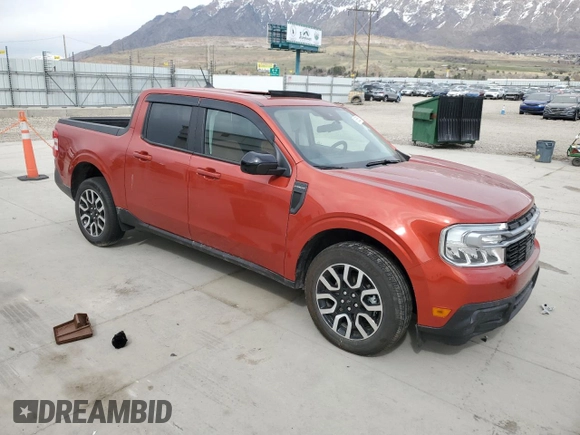 2024 Ford Maverick LARIAT with VIN 3FTTW8M32RRA52225, listed as a Copart auction lot 50635515 with 16,024 mi miles and Salvage Title. Bid and sale history available at carsss.com. Image 4.