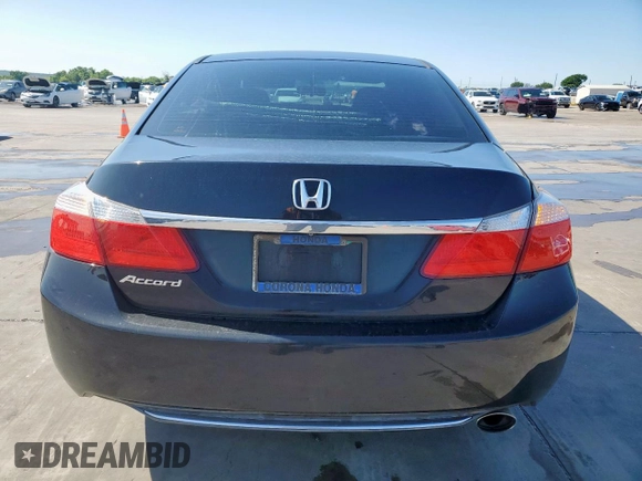 2015 Honda Accord LX with VIN 1HGCR2F38FA098943, listed as a Copart auction lot 54150105 with 167,030 mi miles and Salvage Title. Bid and sale history available at DreamBid. Image 6.