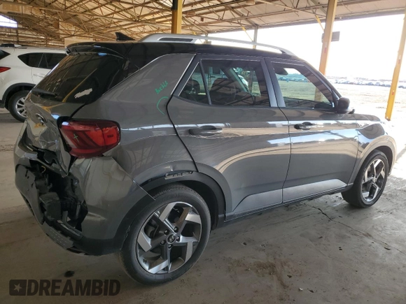 2022 Hyundai Venue SEL with VIN KMHRC8A36NU181204, listed as a Copart auction lot 58923985 with 40,300 mi miles and Salvage title. Bid and sale history available at DreamBid. Image 3.