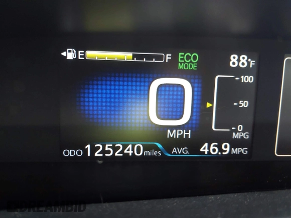 2017 Toyota Prius Two with VIN JTDKARFUXH3536565, listed as a IAAI auction lot 42374515 with 125,240 mi miles and . Bid and sale history available at DreamBid. Image 15.