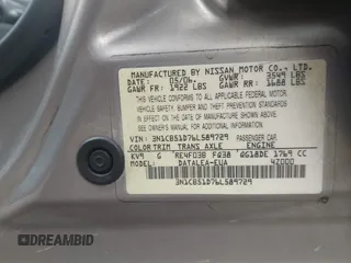2006 Nissan Sentra S with VIN 3N1CB51D76L589729, listed as a IAAI auction lot 42041429 with 205,340 mi miles and . Bid and sale history available at DreamBid. Image 9.