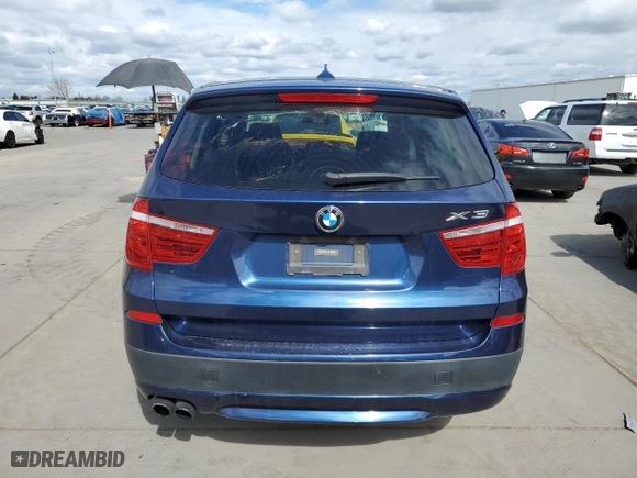 2013 BMW X3 xDrive28i with VIN 5UXWX9C59DLK59543, listed as a Copart auction lot 47501805 with 131,036 mi miles and Clean Title. Bid and sale history available at carsss.com. Image 6.