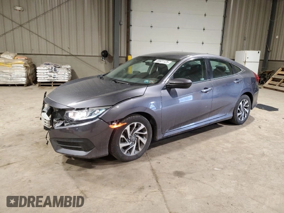 2018 Honda Civic EX with VIN 19XFC2F75JE005057, listed as a Copart auction lot 48601125 with 84,100 mi miles and Salvage Title. Bid and sale history available at DreamBid. Image 1.