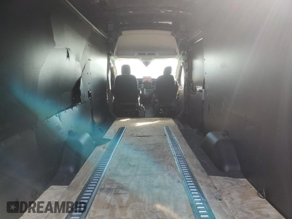 2020 Ford Transit Cargo with VIN 1FTBW3X82LKB40192, listed as a Copart auction lot 57694465 with 48,601 mi miles and Salvage title. Bid and sale history available at DreamBid. Image 10.