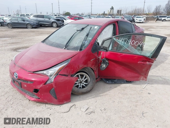 2016 Toyota Prius Four with VIN JTDKARFU4G3509764, listed as a IAAI auction lot 41790044 with 106,037 mi miles. Bid and sale history available at carsss.com. Image 2.