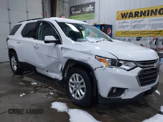 2020 Chevrolet Traverse LT Cloth z VIN 1GNEVGKWXLJ307361, wystawiony jako IAAI lot #41580376 z przebiegiem 116 632 mil mil oraz . Historia ofert i sprzedaży dostępna na DreamBid. Obrazek 1.