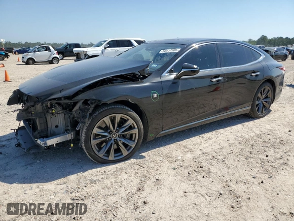 2018 Lexus LS 500 z VIN JTHB51FF6J5000356, wystawiony jako Copart lot #56917685 z przebiegiem 27 590 mil mil oraz Tytuł czysty. Historia ofert i sprzedaży dostępna na DreamBid. Obrazek 1.