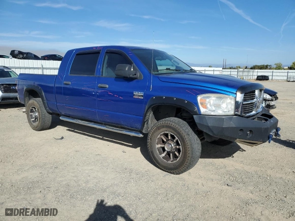 2007 Dodge Ram 2500 SLT with VIN 3D7KS29A97G805663, listed as a Copart auction lot 75465184 with 163,499 mi miles and Salvage Title. Bid and sale history available at carsss.com. Image 4.