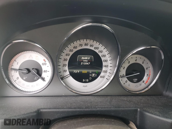 2013 Mercedes-Benz GLK 350 with VIN WDCGG8JB4DG016671, listed as a Copart auction lot 60396494 with 213,547 mi miles and Non Repairable. Bid and sale history available at DreamBid. Image 9.