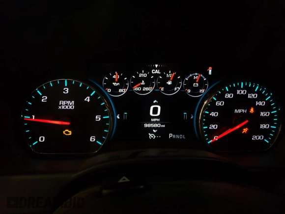 2017 GMC Sierra 1500 Denali z VIN 3GTU2PEJ7HG243799, wystawiony jako Copart lot #53297915 z przebiegiem 98 580 mil mil oraz Szkoda całkowita • Salvage title. Historia ofert i sprzedaży dostępna na DreamBid. Obrazek 9.
