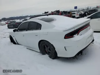 2017 Dodge Charger SRT Hellcat with VIN 2C3CDXL93HH522816, listed as a Copart auction lot 87491014 with 14,779 mi miles and Salvage Title. Bid and sale history available at carsss.com. Image 2.