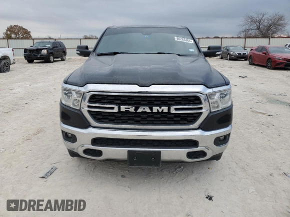 2022 Ram 1500 Big Horn with VIN 1C6RREFG0NN472389, listed as a Copart auction lot 86263364 with 37,083 mi miles and Salvage title. Bid and sale history available at DreamBid. Image 5.