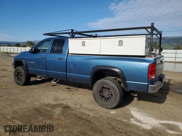 2003 Dodge Ram 2500 ST with VIN 3D7KU28643G848048, listed as a Copart auction lot 50231505 with 231,468 mi miles and Clean Title. Bid and sale history available at carsss.com. Image 2.
