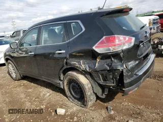 2015 Nissan Rogue S with VIN KNMAT2MV0FP583098, listed as a Copart auction lot 51582475 with 75,557 mi miles and Salvage Title. Bid and sale history available at DreamBid. Image 2.