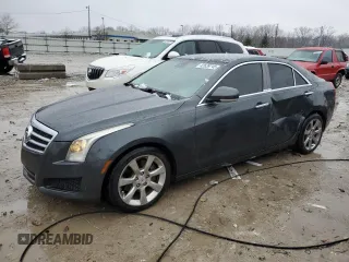 2014 Cadillac ATS Luxury RWD with VIN 1G6AB5SX0E0128741, listed as a Copart auction lot 42639745 with 117,561 mi miles and Salvage Title. Bid and sale history available at carsss.com. Image 1.