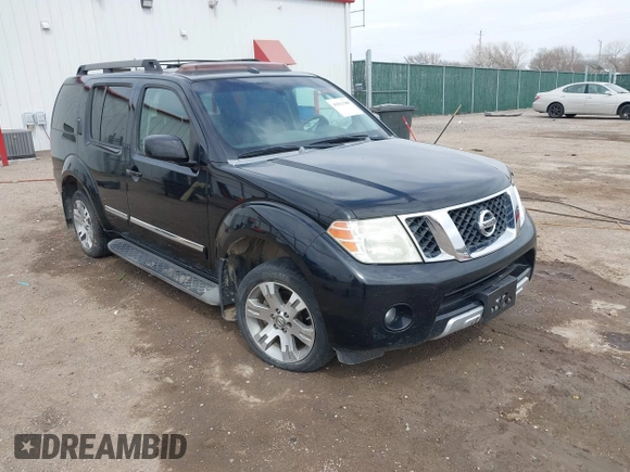 2008 Nissan Pathfinder S with VIN 5N1AR18U08C603446, listed as a IAAI auction lot 41811288 with 1 mi miles. Bid and sale history available at carsss.com. Image 1.