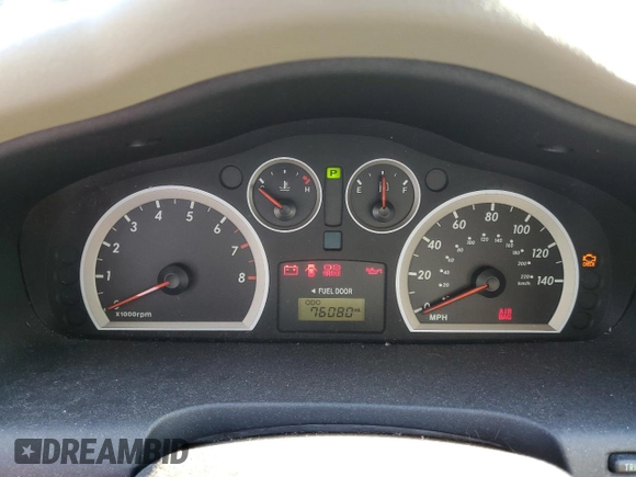 2006 Hyundai Santa Fe GLS with VIN KM8SC13D36U044396, listed as a Copart auction lot 78847884 with 76,080 mi miles and Salvage Title. Bid and sale history available at carsss.com. Image 9.