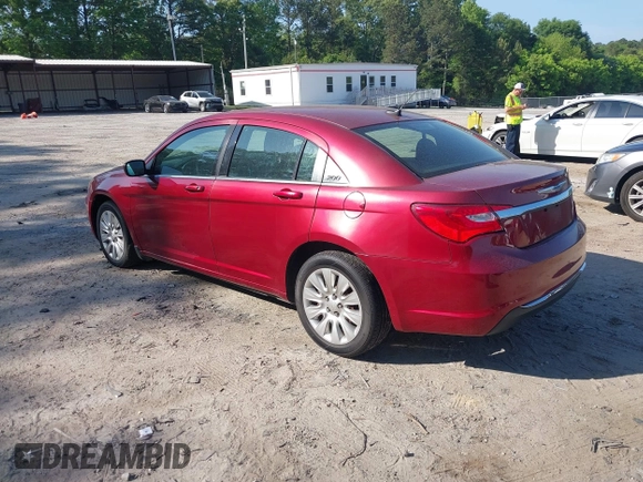 2014 Chrysler 200 LX with VIN 1C3CCBAB2EN212963, listed as a IAAI auction lot 42185158 with 244,647 mi miles. Bid and sale history available at carsss.com. Image 3.